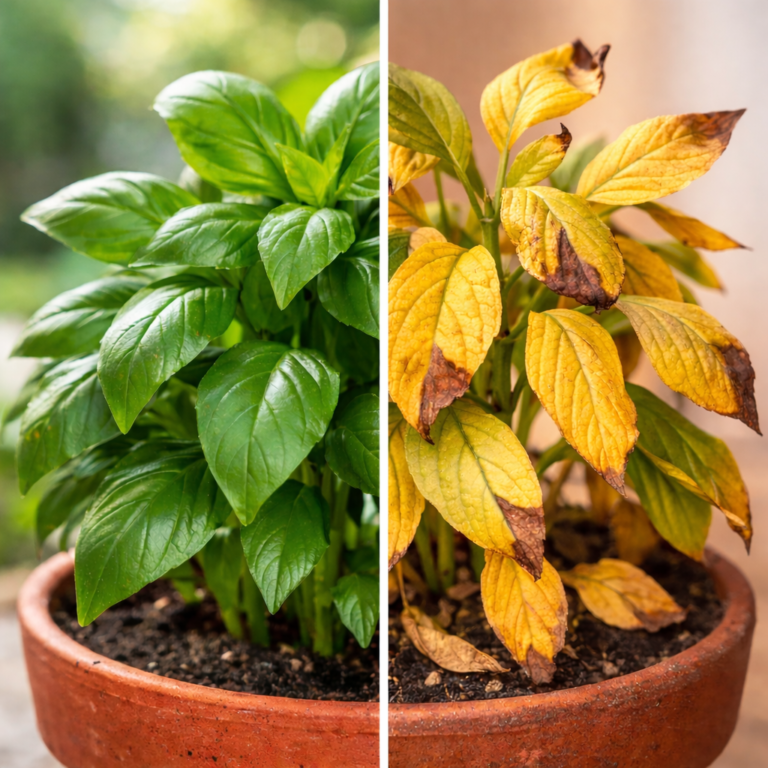 yellow leaves on plants