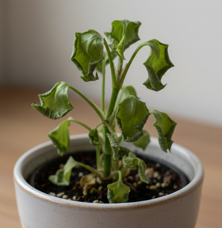 plant stress caused by lack of water